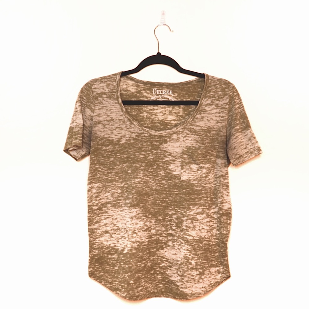 Olive Green, Washed Tee